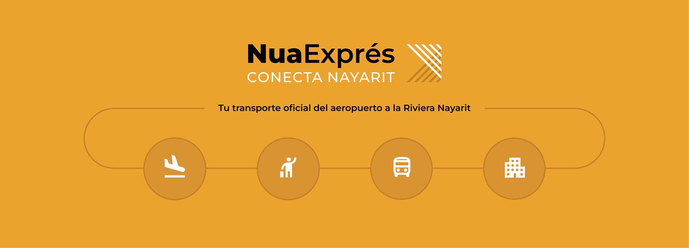 Nua Exprés — Conecta Nayarit. Transporte oficial del aeropuerto a la Riviera Nayarit.